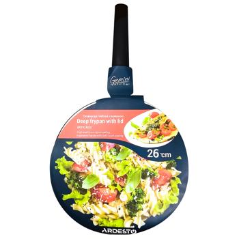 Сковорода Ardesto Gemini Gourmet Viareggio глибока з кришкою 26см - купити, ціни на Таврія В - фото 2