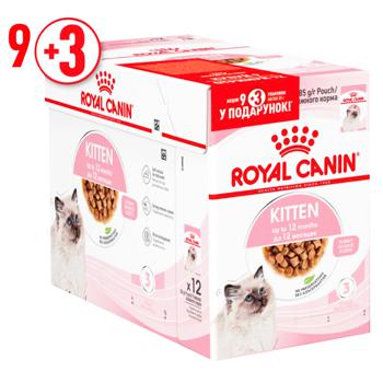 Корм влажный Royal Canin с домашней птицей для котят 9+3шт х 85г - купить, цены на MasterZoo - фото 1