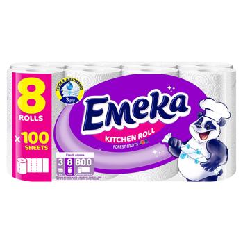 Emeka Forest Fruits Kitchen Paper Towels 8 Rolls