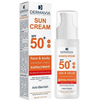 Сонцезах.крем DERMAVIA SPF50+ проти пігм.100мл И066(Тур) - купить, цены на Таврия В - фото 1