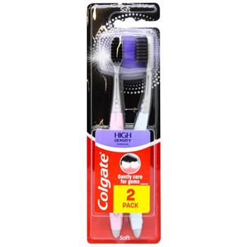 Colgate High Density Toothbrush with Charcoal 2pcs - buy, prices for COSMOS - photo 2