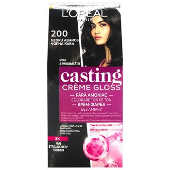 Фарба для волосся L'oreal Paris Casting Creme Gloss 200 Чорна кава без аміаку - купити, ціни на - фото 2