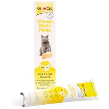 Ласощі для котів GimCat Cheese Biotin Paste 100 г - сир з біотином - купити, ціни на MasterZoo - фото 2
