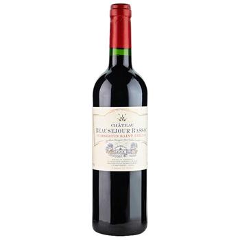 Вино Chateau Beausejour Bassac червоне сухе 15% 0,75л