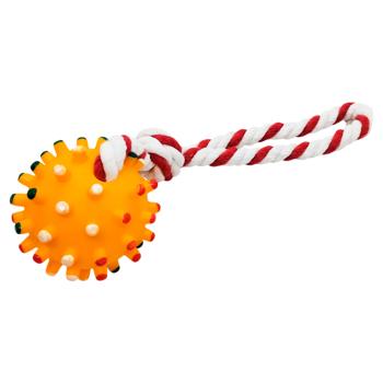 Spiked Ball with Rope Toy for Dogs 28cm - buy, prices for Tavria V - photo 2