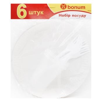 Набор одноразовой посуды Bonum 6шт - купить, цены на За Раз - фото 2