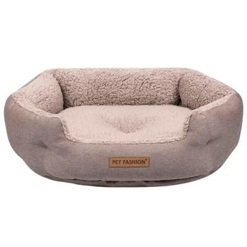 Лежак Pet Fashion Brig 58х48х20см коричневый