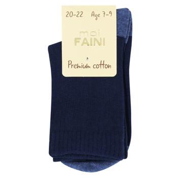 Moi Faini Ribbed Children's Socks s.20-22 Blue - buy, prices for - photo 1