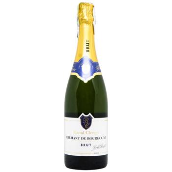 Вино игристое Raoul Clerget Cremant de Bourgogne белое брют 12% 0,75л
