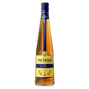 Бренді Metaxa 5 зірок 38% 0,7л - купити, ціни на MasterZoo - фото 1