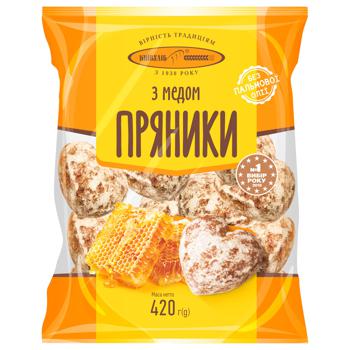 Kyivkhlib Gingerbread with Honey 420g - buy, prices for NOVUS - photo 1