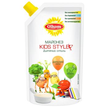 Olkom Kids Style Mayonnaise 67% 180g - buy, prices for Auchan - photo 1