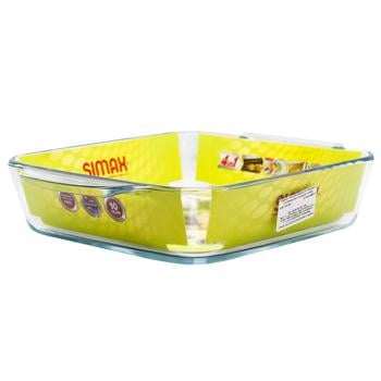 Simax Baking Dish made of heat-resistant glass square 25.4X21cm 1.6l - buy, prices for NOVUS - photo 3