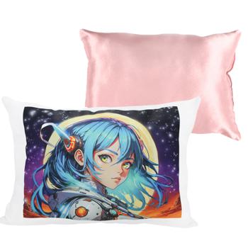 Strateg Anime Girl in the Art World Pillow 26х35cm Pink with Sublimation Application - buy, prices for NOVUS - photo 2