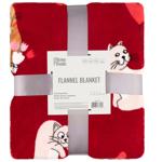 Плед Ardesto Flannel Котики з сердечками 160*200см