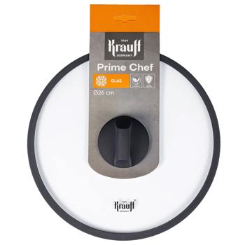 Крышка Krauff Prime Chef стеклянная 26см - купить, цены на За Раз - фото 1