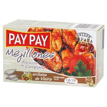 Pay Pay Mussels in Viera Sauce 14/18 115g - buy, prices for - photo 4