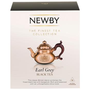 Newby Earl Gray Black Tea 15pcs - buy, prices for MegaMarket - photo 1