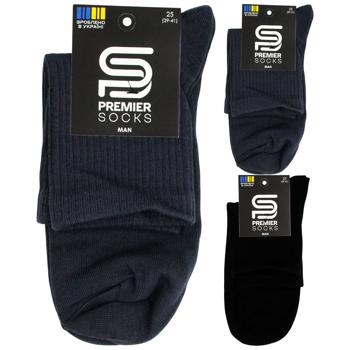 Premier Socks Men's Quarter Crew Socks s.25, 27, 29 Black/Graphite