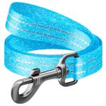 Повідець для собак COLLAR WAUDOG Світловідбиваючий M - блакитний