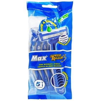 Max Speed Razor 3 Men's Razors 5pcs - buy, prices for COSMOS - photo 1