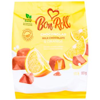 Bon Roll Orange Flavored Marmalade in Milk Chocolate 80g - buy, prices for WINETIME - photo 1