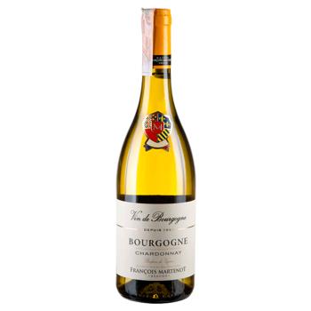 Francois Martenot Bourgogne Chardonnay White Dry Wine 12.5% 0.75l - buy, prices for MegaMarket - photo 1