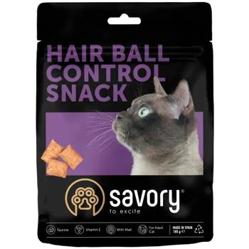 Savory Hair Ball Control Snack for Cats 180g