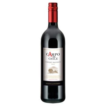 Вино Campo de Chile Cabernet Sauvignon червоне сухе 13% 0,75л - купити, ціни на МегаМаркет - фото 1