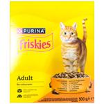 Friskies Dry Feed with Chicken and Vegetables for Adult Cats 300g