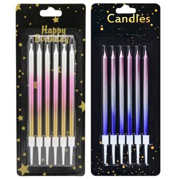 Gradient Set of Сandles for Сake 6pcs 6961-3