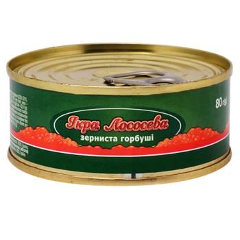 Икра красная лососевая зернистая 80г - купить, цены на Auchan - фото 1