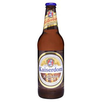 Пиво Kaiserdom Kellerbier полутемное нефильтрованное 4,8% 0,5л - купить, цены на КОСМОС - фото 1