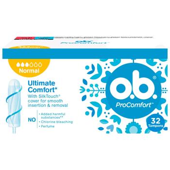Тампоны O.B.® Pro Comfort Normal 32шт - купить, цены на КОСМОС - фото 1