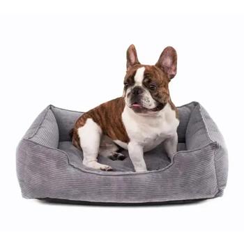 Лежак Harley and Cho Dreamer Gray Velvet XL 110х70см серый - купить, цены на MasterZoo - фото 3