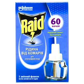 Жидкость против комаров Raid для электрофумигатора 60 ночей 43,8мл - купить, цены на КОСМОС - фото 3