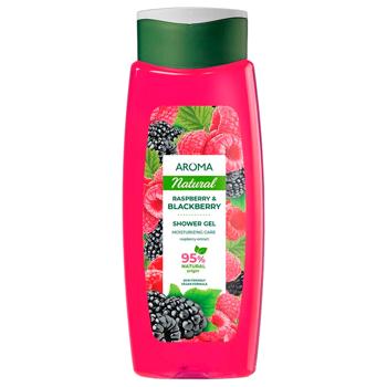 Гель для душу Aroma Natural Малина та ожина 400мл - купити, ціни на КОСМОС - фото 1