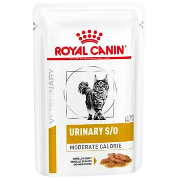 Корм вологий Royal Canin Urinary S/O Moderate Calorie для котів із захворюваннями сечовивідних шляхів 85г - купити, ціни на MasterZoo - фото 1