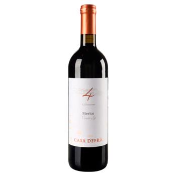 Casa Defra Merlot Trevenezie red semi-dry wine 12% 0.75l - buy, prices for - photo 3