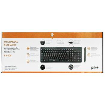Клавіатура Piko KB-108 - купити, ціни на Auchan - фото 1