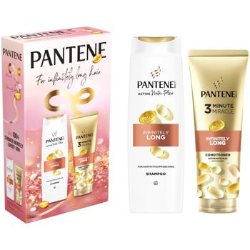 Shampoo Pantene Infinitely Long 400ml + Conditioner Pantene Infinitely Long 220ml Gift Set - buy, prices for NOVUS - photo 2