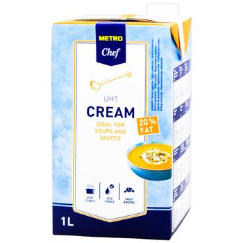 Metro Chef Ultra-pasteurized Cream 20% 1l - buy, prices for COSMOS - photo 1