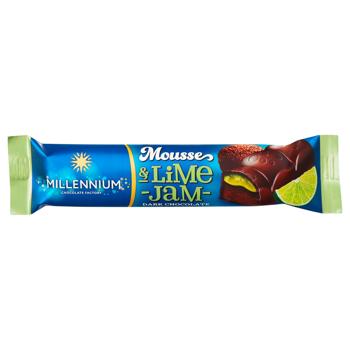 Шоколад черный Millennium Mousse с муссовой и лаймовой начинкой 33г