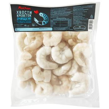 Auchan Frozen Raw Peeled Shrimp Tails 350g