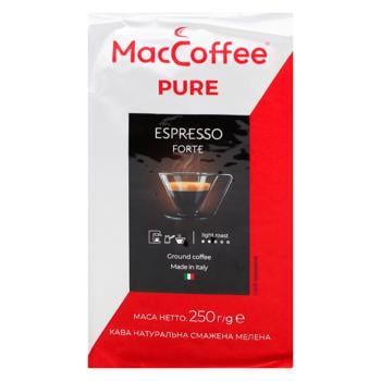 Кофе молотый MacCoffee Pure Espresso Forte 250г - купить, цены на Auchan - фото 2