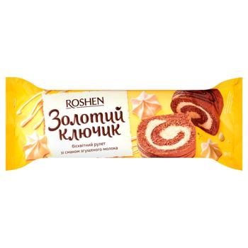 Roshen Golden Key Sponge Roll with Condensed Milk Flavor 180g - buy, prices for Ideal - photo 1