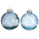 Decoris Snowflakes Christmas Tree Ball 8cm in assortment
