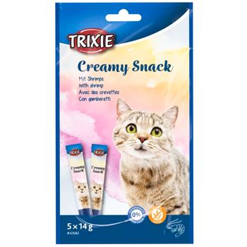 Trixie Creamy Snacks Sticks with Shrimp Cat Snack 5pcs x 14g