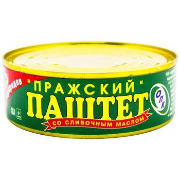 Паштет ОПК Пражский со сливочным маслом 240г - купить, цены на Идеал - фото 1