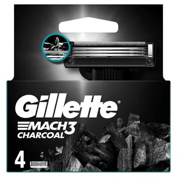 Gillette Mach3 Charcoal Replacement Shaving Cartridges 4pcs - buy, prices for ULTRAMARKET - photo 4
